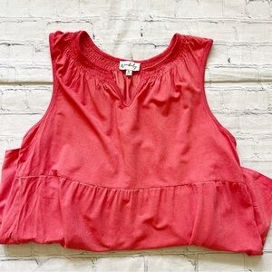 Wonderly Red Sleeveless Blouse